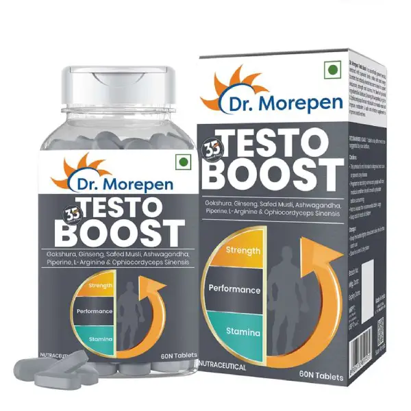 Dr. Morepen Testo Boost Tablet | For Strength, Performance & Stamina